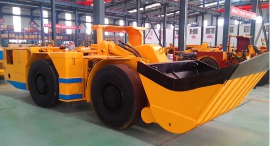 Underground LHD loader in factory